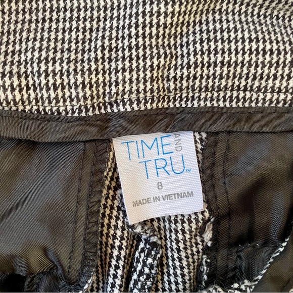 Black & White Time And Tru Pants Size 8 - Picture 5 of 6